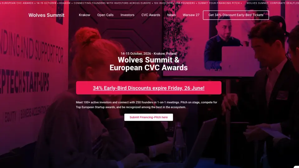 Website von Wolves Summit